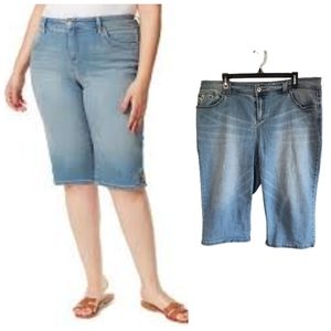 INC International Concepts women's plus size jean capris pants plus size 16